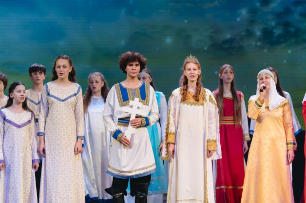 В Большом концертном зале духовно-просветительского центра «Ковчег» в городе Минске с аншлагом прошел спектакль «Крестители земли Русской. Князь Владимир»